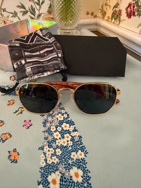 DETROIT PLAYER ATELIER MIRAGE WOOD SUNGLASSES